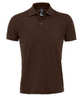 SOL'S Prime Poly/Cotton Piqué Polo Shirt | Chocolate