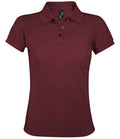 SOL'S Ladies Prime Poly/Cotton Piqué Polo Shirt | Burgundy