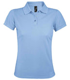 SOL'S Ladies Prime Poly/Cotton Piqué Polo Shirt | Sky Blue