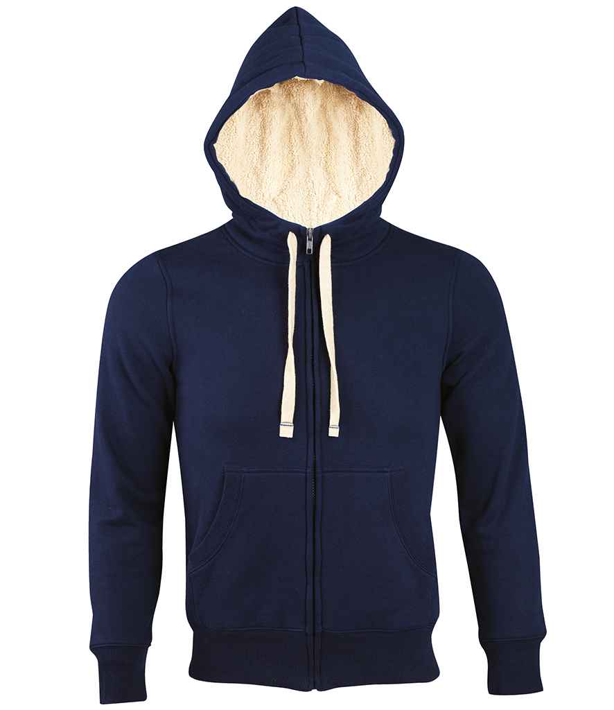 SOL'S Unisex Sherpa Hooded Jacket | French Navy