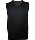 SOL'S Unisex Gentlemen Sleeveless Cotton Acrylic V Neck Sweater | Black