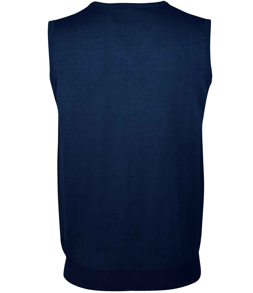 SOL'S Unisex Gentlemen Sleeveless Cotton Acrylic V Neck Sweater | Navy