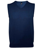 SOL'S Unisex Gentlemen Sleeveless Cotton Acrylic V Neck Sweater | Navy