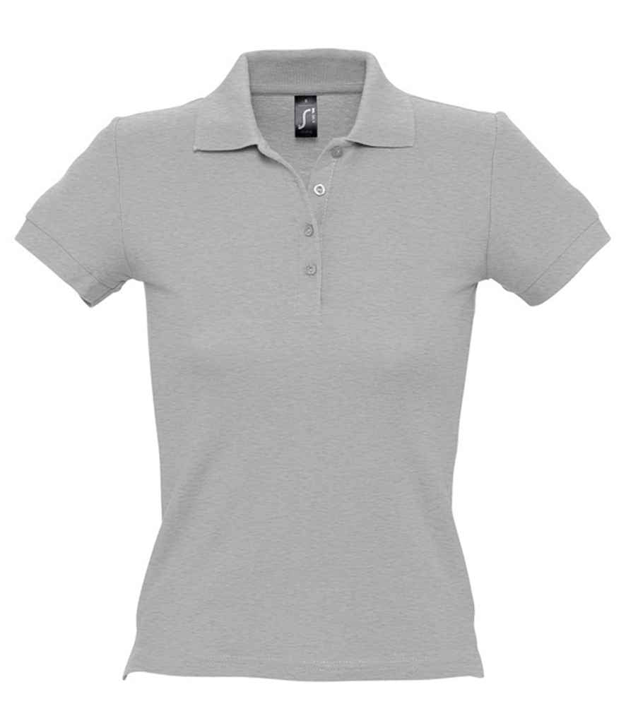 SOL'S Ladies People Cotton Piqué Polo Shirt | Grey Marl