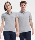 SOL'S Ladies People Cotton Piqué Polo Shirt | Grey Marl