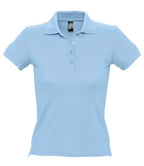 SOL'S Ladies People Cotton Piqué Polo Shirt | Sky Blue