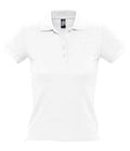 SOL'S Ladies People Cotton Piqué Polo Shirt | White
