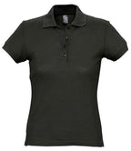 SOL'S Ladies Passion Cotton Piqué Polo Shirt | Black