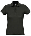 SOL'S Ladies Passion Cotton Piqué Polo Shirt | Black