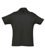 SOL'S Summer II Cotton Piqué Polo Shirt | Black