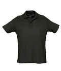 SOL'S Summer II Cotton Piqué Polo Shirt | Black