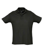 SOL'S Summer II Cotton Piqué Polo Shirt | Black