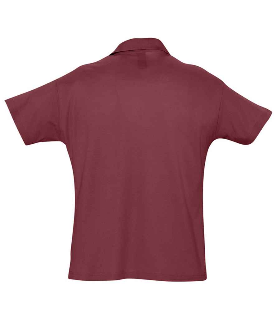 SOL'S Summer II Cotton Piqué Polo Shirt | Burgundy