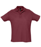 SOL'S Summer II Cotton Piqué Polo Shirt | Burgundy