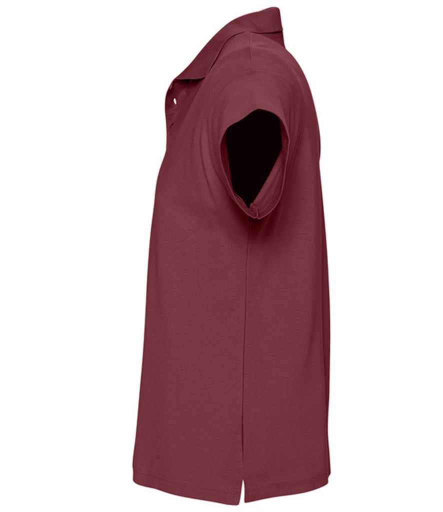 SOL'S Summer II Cotton Piqué Polo Shirt | Burgundy