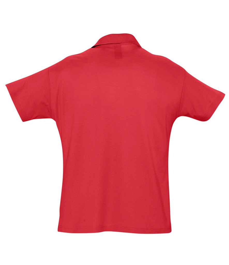 SOL'S Summer II Cotton Piqué Polo Shirt | Red