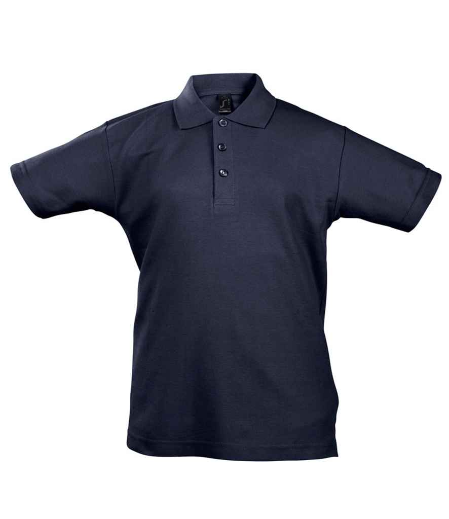 SOL'S Kids Summer II Cotton Piqué Polo Shirt | Navy