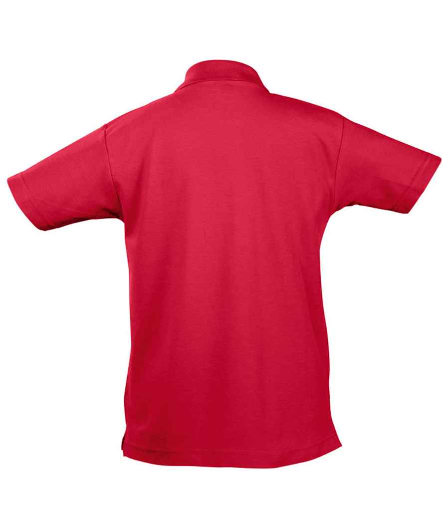 SOL'S Kids Summer II Cotton Piqué Polo Shirt | Red