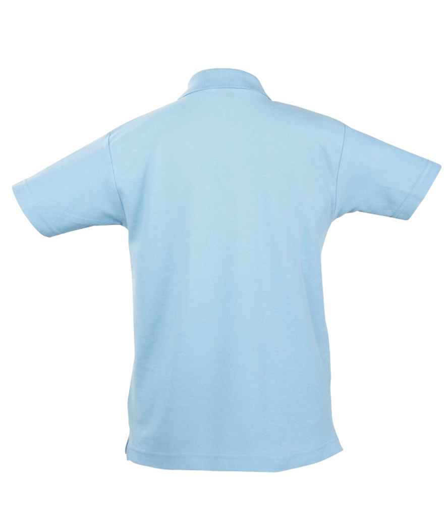 SOL'S Kids Summer II Cotton Piqué Polo Shirt | Sky Blue