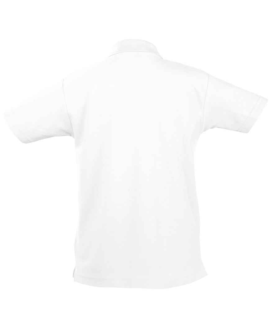 SOL'S Kids Summer II Cotton Piqué Polo Shirt | White