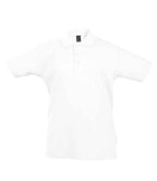 SOL'S Kids Summer II Cotton Piqué Polo Shirt | White