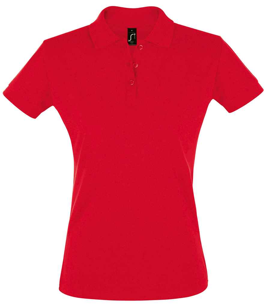SOL'S Ladies Perfect Cotton Piqué Polo Shirt | Red