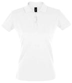 SOL'S Ladies Perfect Cotton Piqué Polo Shirt | White