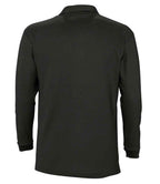 SOL'S Winter II Long Sleeve Cotton Piqué Polo Shirt | Black