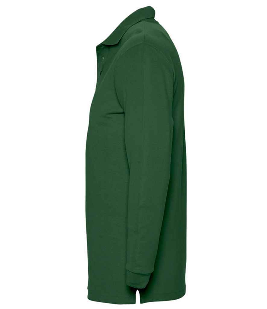 SOL'S Winter II Long Sleeve Cotton Piqué Polo Shirt | Golf Green