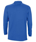 SOL'S Winter II Long Sleeve Cotton Piqué Polo Shirt | Royal Blue
