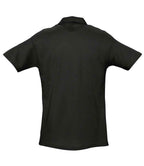 SOL'S Spring II Heavy Cotton Piqué Polo Shirt | Black