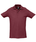 SOL'S Spring II Heavy Cotton Piqué Polo Shirt | Burgundy