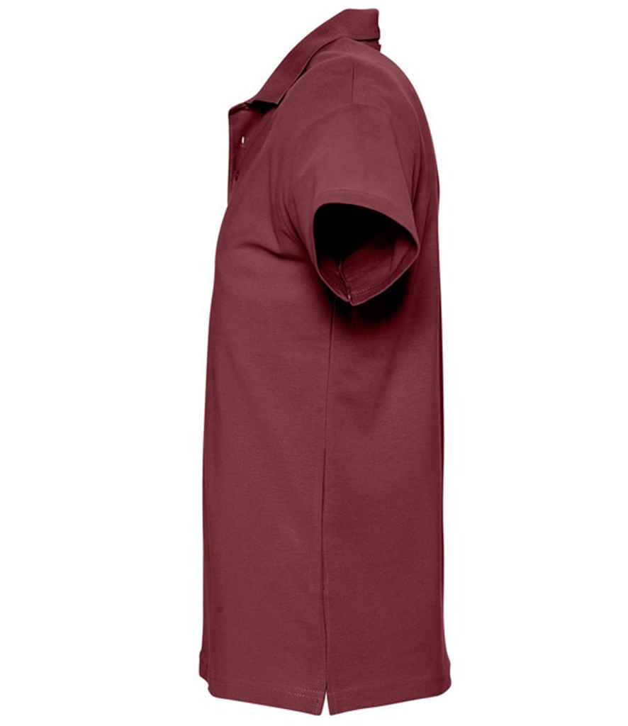 SOL'S Spring II Heavy Cotton Piqué Polo Shirt | Burgundy