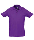 SOL'S Spring II Heavy Cotton Piqué Polo Shirt | Dark Purple