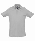 SOL'S Spring II Heavy Cotton Piqué Polo Shirt | Grey Marl