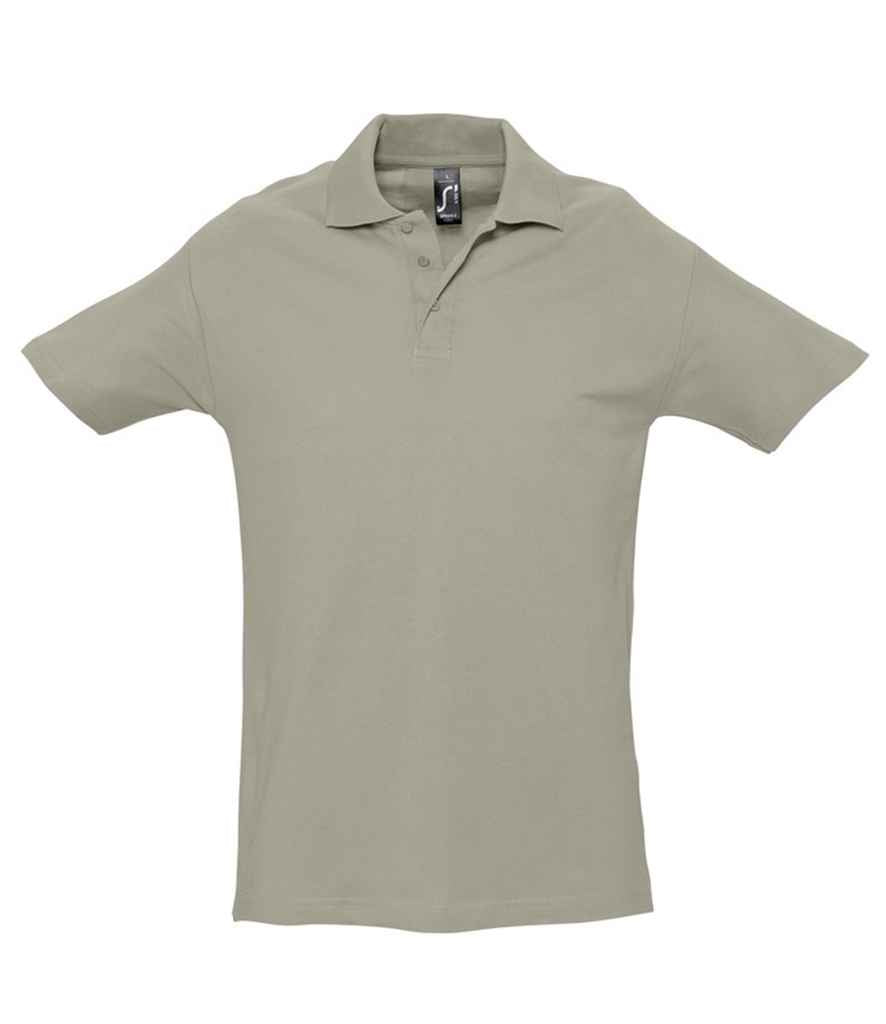 SOL'S Spring II Heavy Cotton Piqué Polo Shirt | Khaki