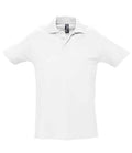 SOL'S Spring II Heavy Cotton Piqué Polo Shirt | White