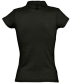 SOL'S Ladies Prescott Cotton Jersey Polo Shirt | Deep Black