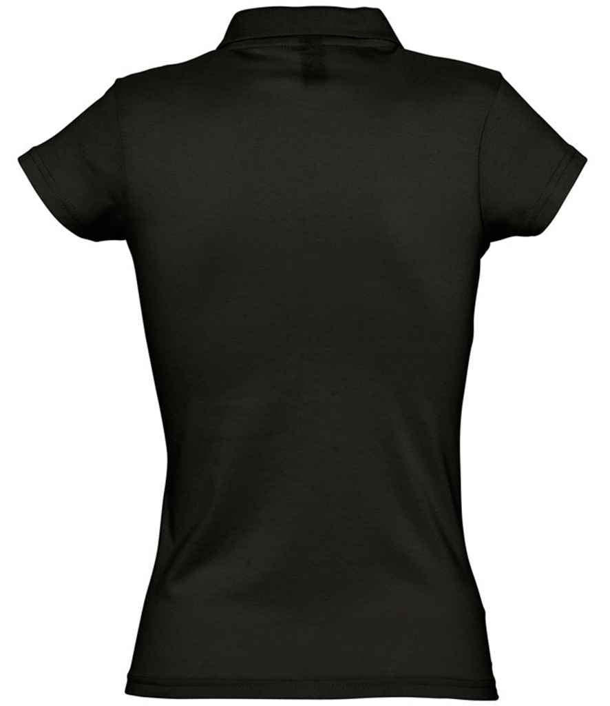 SOL'S Ladies Prescott Cotton Jersey Polo Shirt | Deep Black