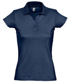 SOL'S Ladies Prescott Cotton Jersey Polo Shirt | French Navy