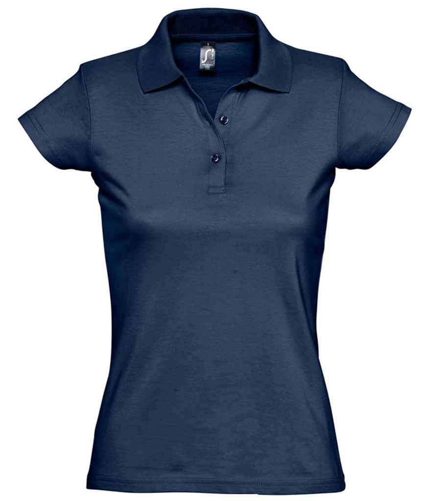 SOL'S Ladies Prescott Cotton Jersey Polo Shirt | French Navy