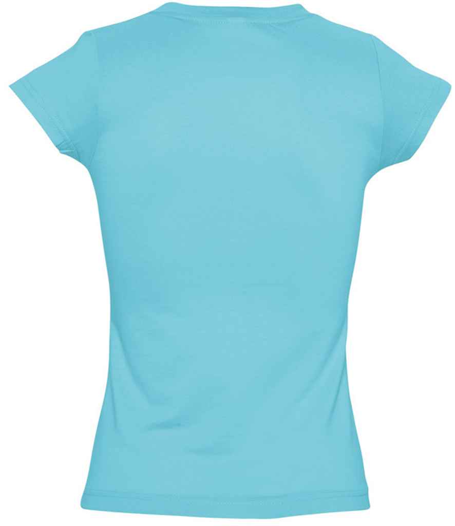 SOL'S Ladies Moon V Neck T-Shirt | Atoll Blue