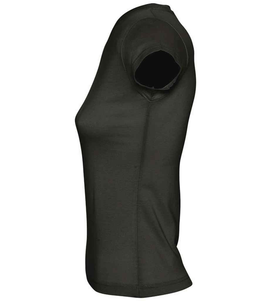 SOL'S Ladies Moon V Neck T-Shirt | Deep Black