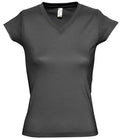 SOL'S Ladies Moon V Neck T-Shirt | Dark Grey