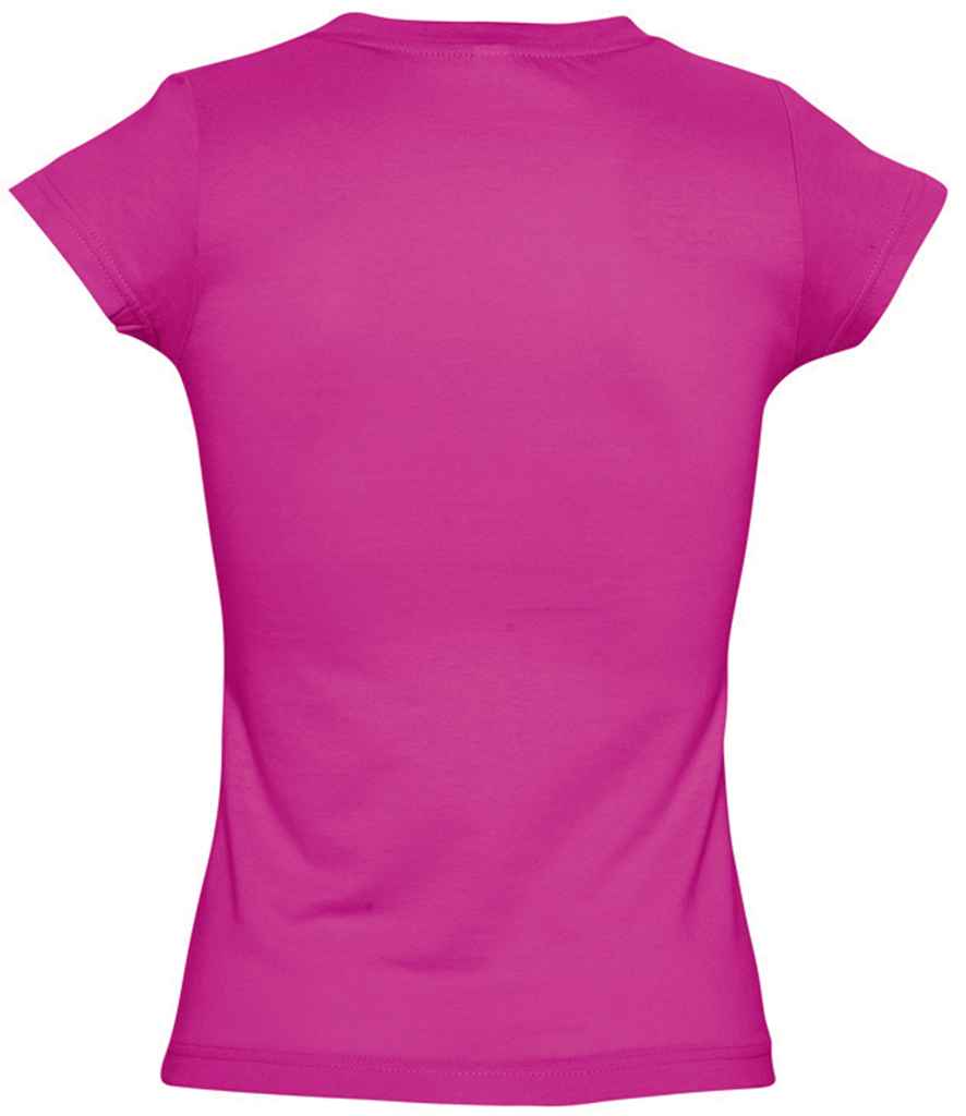 SOL'S Ladies Moon V Neck T-Shirt | Fuchsia