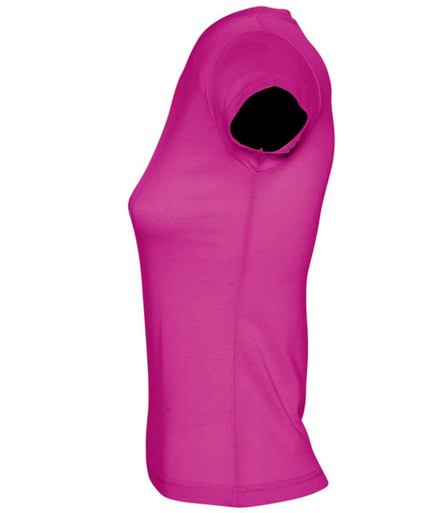 SOL'S Ladies Moon V Neck T-Shirt | Fuchsia