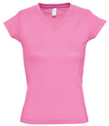 SOL'S Ladies Moon V Neck T-Shirt | Orchid Pink