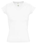 SOL'S Ladies Moon V Neck T-Shirt | White