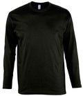 SOL'S Monarch Long Sleeve T-Shirt | Deep Black