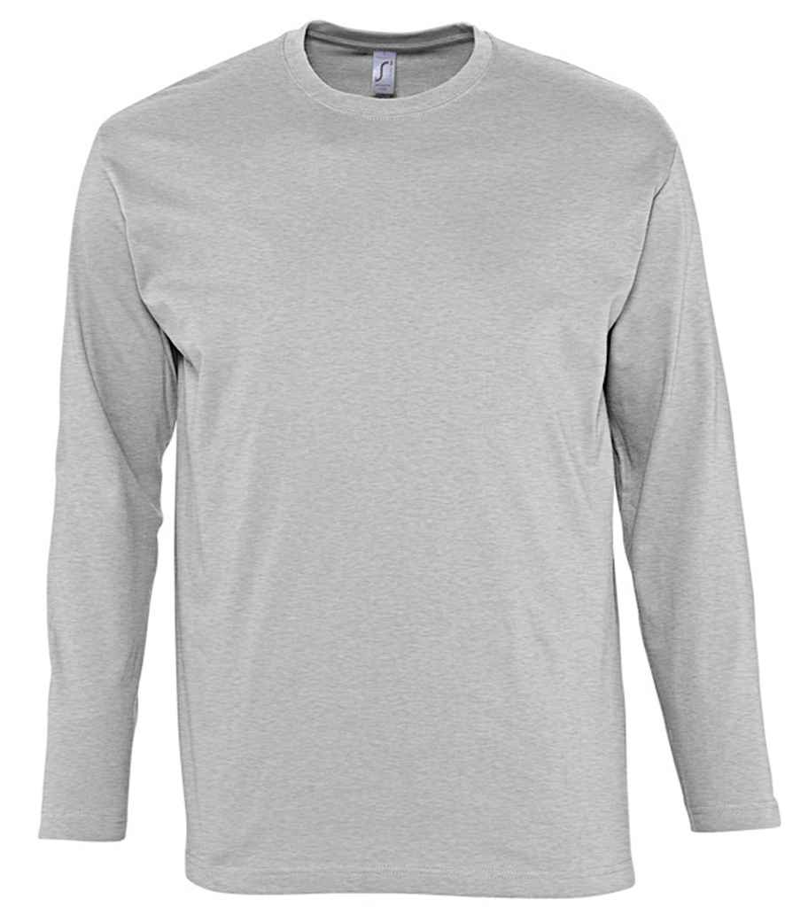 SOL'S Monarch Long Sleeve T-Shirt | Grey Marl